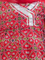 Ethnic Suit Set for Girls - Red | BR24SU51RDA