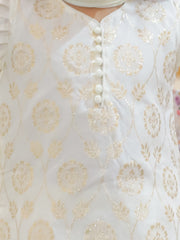Ethnic Suit Set for Girls - Off White | BR24SU52WHA