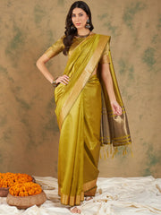 Womens Fashion Ethnic Yellow Color Sarees-MLSHWSA1228YLW0ONE