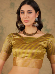 Womens Fashion Ethnic Yellow Color Sarees-MLSHWSA1228YLW0ONE