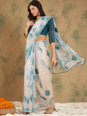 Womens Fashion Ethnic Blue Color Sarees-MLSHWSA1236BLU0ONE