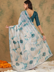 Womens Fashion Ethnic Blue Color Sarees-MLSHWSA1236BLU0ONE