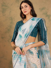 Womens Fashion Ethnic Blue Color Sarees-MLSHWSA1236BLU0ONE