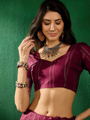 Womens Fashion Ethnic Maroon Color Sarees-MLSHWSA1307MRN0ONE