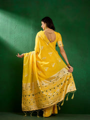 Womens Fashion Ethnic Mustard Color Sarees-MLSHWSA1306MUS0ONE