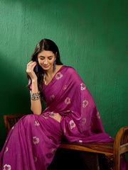 Womens Fashion Ethnic Lavender Color Sarees-MLSHWSA1311LVR0ONE