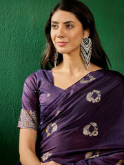 Womens Fashion Ethnic Navy Blue Color Sarees-MLSHWSA1314NBL0ONE
