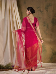 Womens Fashion Ethnic Pink Color Sarees-MLSHWSA1370PNK0ONE