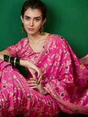Womens Fashion Ethnic Pink Color Sarees-MLSHWSA1376PNK0ONE
