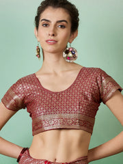 Womens Fashion Ethnic Maroon Color Sarees-MLSHWSA1381MRN0ONE
