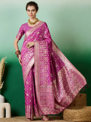 Womens Fashion Ethnic Lavender Color Sarees-MLSHWSA1385LVR0ONE