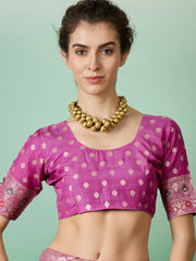 Womens Fashion Ethnic Lavender Color Sarees-MLSHWSA1385LVR0ONE