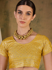 Womens Fashion Ethnic Yellow Color Sarees-MLSHWSA1394YLW0ONE