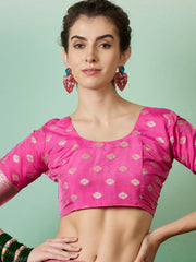 Womens Fashion Ethnic Pink Color Sarees-MLSHWSA1396PNK0ONE
