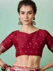 Womens Fashion Ethnic Maroon Color Sarees-MLSHWSA1410MRN0ONE