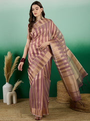 Womens Fashion Ethnic Rust Color Sarees-MLSHWSA1422RUS0ONE