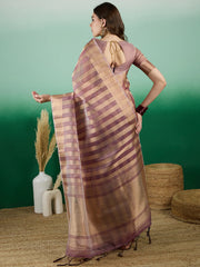 Womens Fashion Ethnic Rust Color Sarees-MLSHWSA1422RUS0ONE