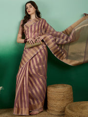 Womens Fashion Ethnic Rust Color Sarees-MLSHWSA1422RUS0ONE
