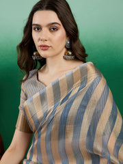 Womens Fashion Ethnic Teal Color Sarees-MLSHWSA1423TEL0ONE