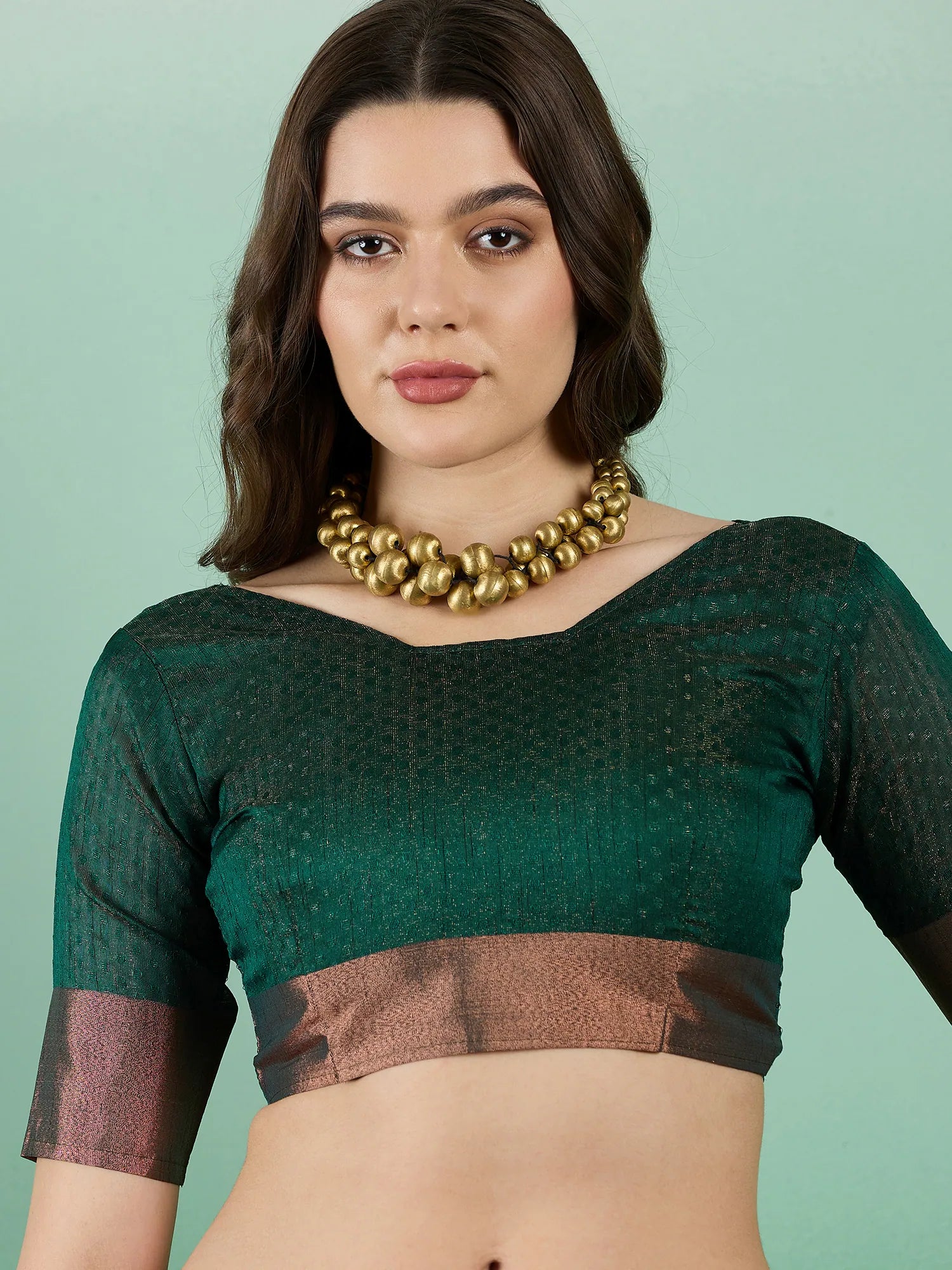 Green Organza Saree | Indian Sari, Designer Sarees India