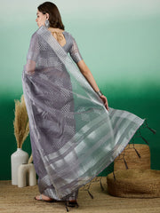 Womens Fashion Ethnic Grey Color Sarees-MLSHWSA1436GRY0ONE