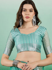 Womens Fashion Ethnic Sea Green Color Sarees-MLSHWSA1439SGR0ONE