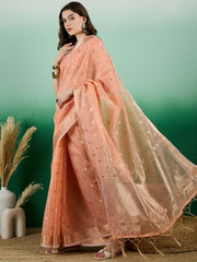 Womens Fashion Ethnic Orange Color Sarees-MLSHWSA1443ORG0ONE