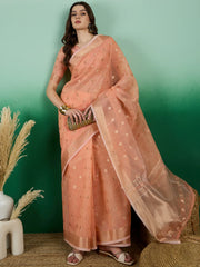Womens Fashion Ethnic Orange Color Sarees-MLSHWSA1443ORG0ONE
