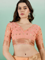 Womens Fashion Ethnic Orange Color Sarees-MLSHWSA1443ORG0ONE