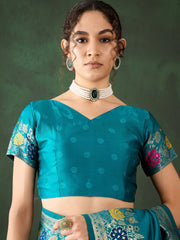 Womens Fashion Ethnic Green Color Sarees-MLSHWSA1466GRN0ONE