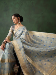 Womens Fashion Ethnic Blue Color Sarees-MLSHWSA1472BLU0ONE