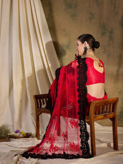 Womens Fashion Ethnic Red Color Sarees-MLSHWSA1137RED0ONE