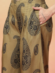 Stylum Women's Green Paisley Print Rayon Co-Ord Set (CSGREENSIRONA)