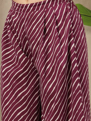 Stylum Women's Violet Leheriya Printed Cotton Co-Ord Set (CSVOILSANGLA)