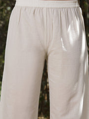 Stylum Women's White Floral & Embroidered Cotton Co-ord Set (CSWHITEZINPA)