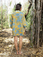 Stylum Women's Yellow Tropical Printed Cotton Co-Ord Set (CSYELLOWSIDDU)