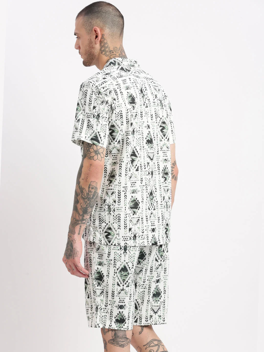 Geometric Print Co Ord Set - Mens Two Piece Sets | Showoff