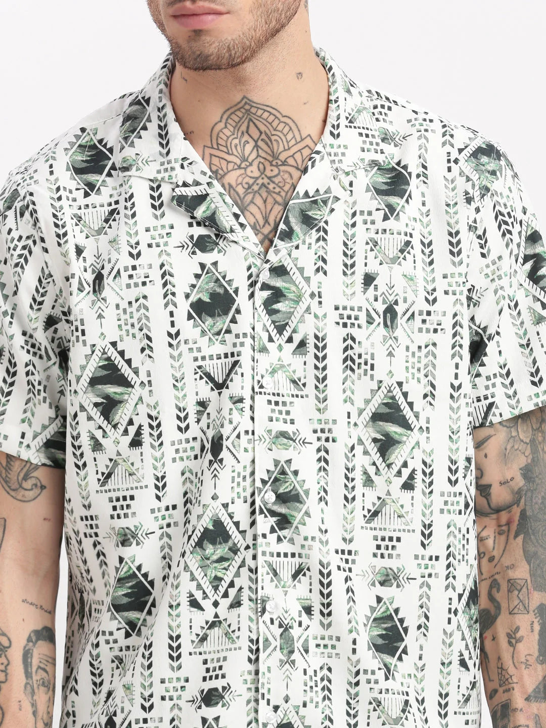 Geometric Print Co Ord Set - Mens Two Piece Sets | Showoff