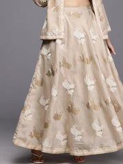 Women Flared Maxi Skirt-AHSKCHKH-15035