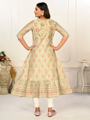 Pista Colour cotton hand print kurti with vibrant patterns-MLWSHKT8003PSG