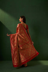 Womens Fashion Ethnic Red Color Sarees-MLSHWSA1153RED0ONE