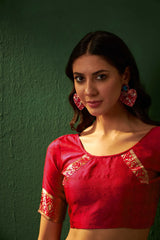 Womens Fashion Ethnic Red Color Sarees-MLSHWSA1153RED0ONE