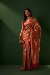 Womens Fashion Ethnic Red Color Sarees-MLSHWSA1153RED0ONE