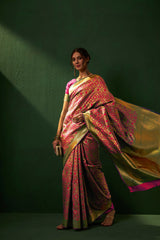 Womens Fashion Ethnic Pink Color Sarees-MLSHWSA1156PNK0ONE