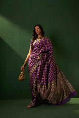 Womens Fashion Ethnic Wine Color Sarees-MLSHWSA1159WNE0ONE