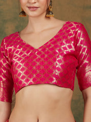 Womens Fashion Ethnic Pink Color Sarees-MLSHWSA1193PNK0ONE
