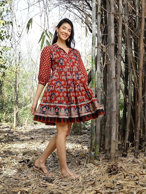 DesiQlo Women Cotton Dresses