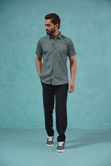 Striped Casual Shirt-SF-899Grey