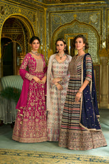 Camellia Readymade Georgette Gown With Hand Work Catalog
