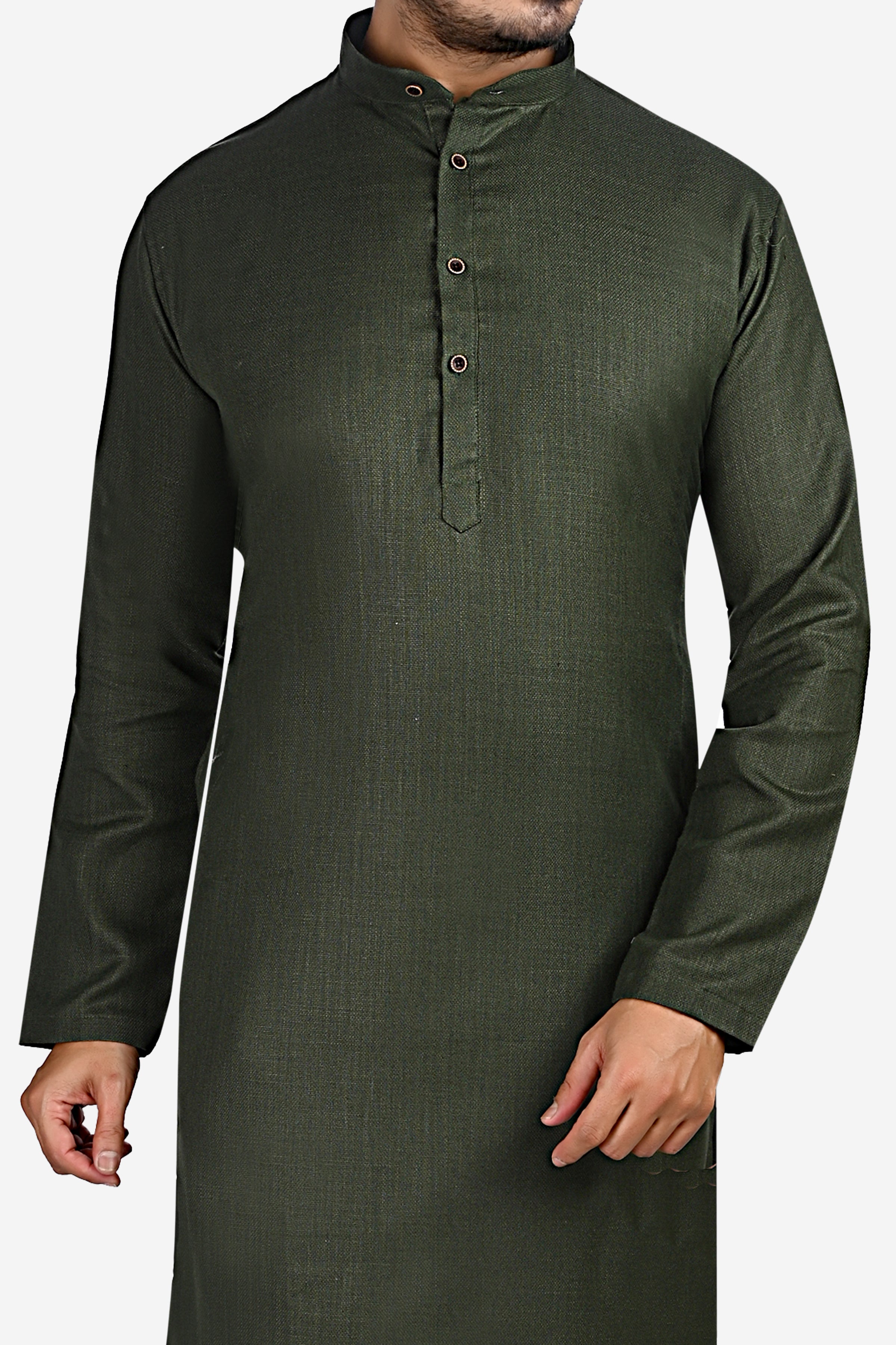 Cotton Kurta for Men - Green | KUDU630183 | DesiQlo
